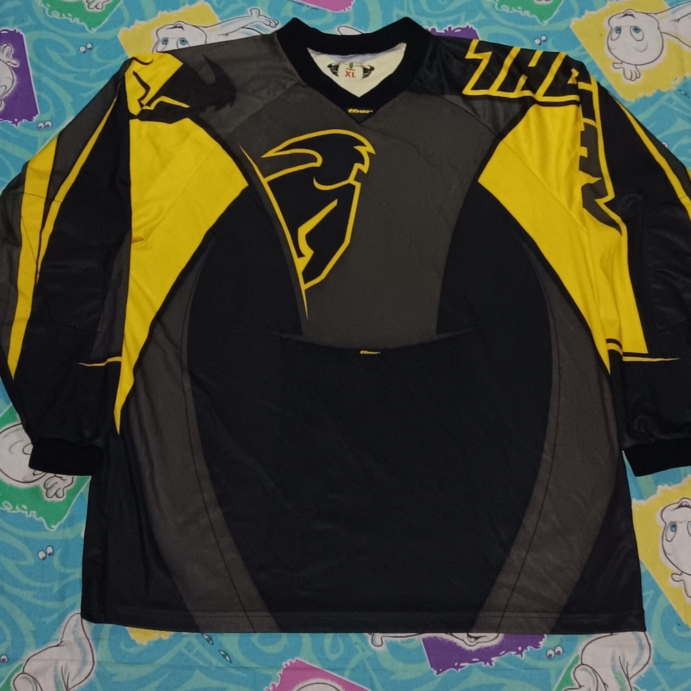 90s Thor Racing Vintage Motocross Jersey ATV MX BMX Dirt Bike Offroad